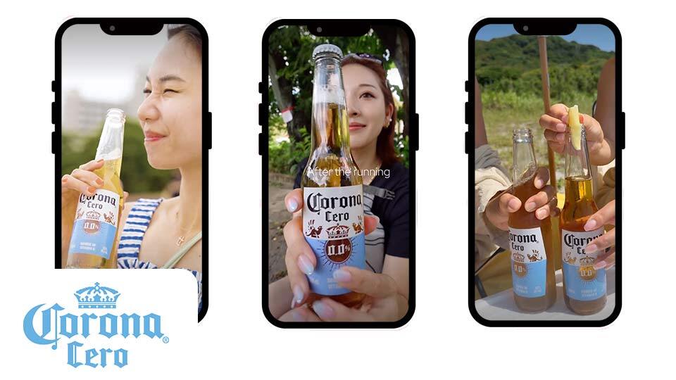 Corona Cero campaign run with Japanese creators