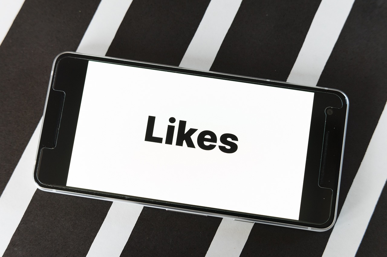 A smartphone screen showing the word Likes